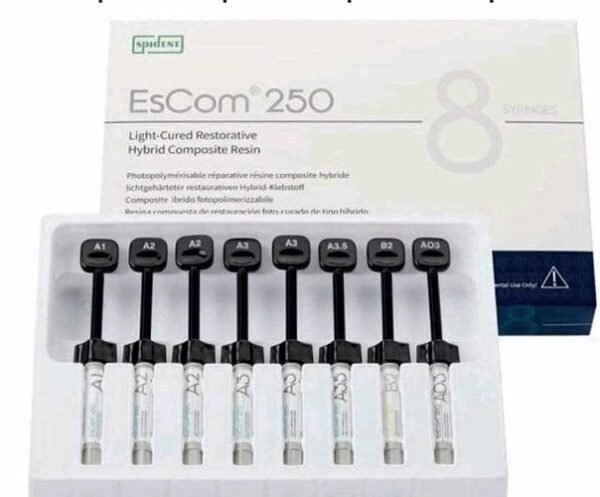 coffret composite Escom 250 spident  08 seringues  A Base de Zircone
