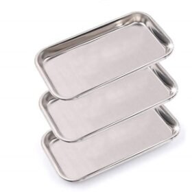 PLATEAU EN INOX 20*15*2CM SIMPLE