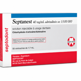 ANESTHESIE SEPTODONT 1/100 000