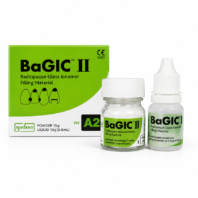 BAGIC II CIMENT VERRE IONOMERE SPIDENT LIQUIDE + POUDRE 15 GR